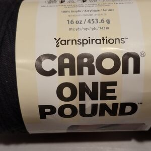 Caron One Pound Yarn - Black